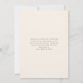 Pumpkins Mushroom Woodland Insekten Boy Baby Showe Dankeskarte (Rückseite)