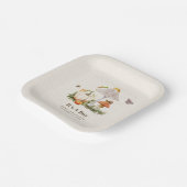 Pumpkins Mushroom Woodland Insekten Boy Baby Showe Pappteller (Gewinkelt)