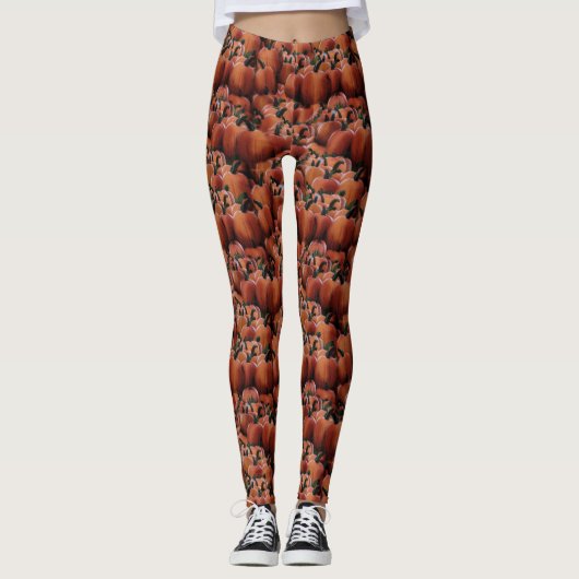 Pumpkins Nahtlose Leggings (Vorderseite)