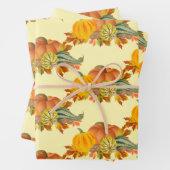 Pumpkins Nahtloses Muster Geschenkpapier Set (Beispiel)