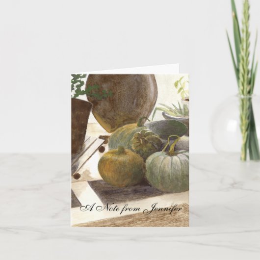 Pumpkins Note Card (Vorderseite)