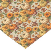 Pumpkins Obst und Blume Kurzer Tischläufer (Ecke)