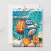 Pumpkins on the Beach Flat Card (Vorderseite)