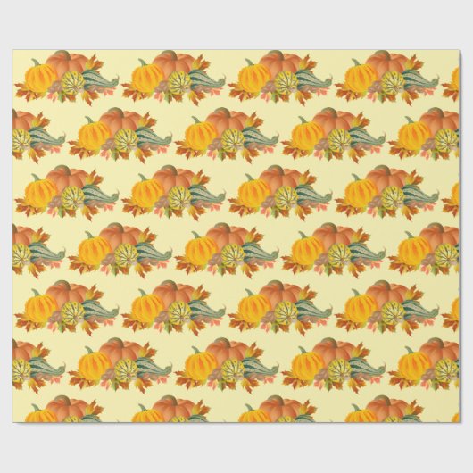 Pumpkins Pattern Geschenkpapier (Flach)