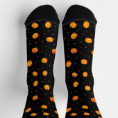 Pumpkins Pattern Jack-o'-Lantern Happy Halloween Socken (Oben)