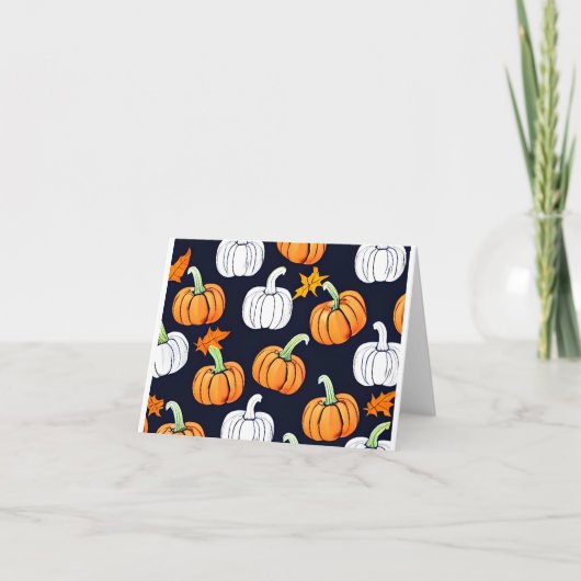Pumpkins Pattern Karte (Vorderseite)