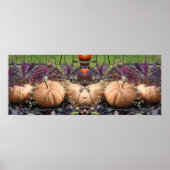 Pumpkins Pflanze Stand Mirror Farm Abstrakt Poster (Vorne)