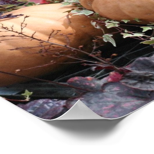 Pumpkins Pflanze Stand Mirror Farm Abstrakt Poster (Ecke)
