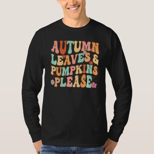 PUMPKINS & PUMPKINS BITTE Funny Fall Saison T-Shirt (Vorderseite)