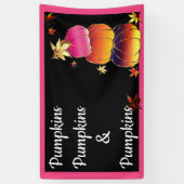 Pumpkins & Pumpkins Gradient, Gold & Foil Texture Banner (Vertikal)