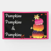 Pumpkins & Pumpkins Gradient, Gold & Foil Texture Banner (Horizontal)