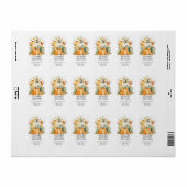 Pumpkins, Pumpkins, Pumpkins fallen Thema Adresse Adressaufkleber (Vorne)