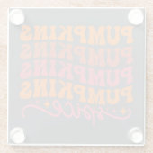 Pumpkins Pumpkins Pumpkins Pumpkins Gewürze Glasuntersetzer (Rückseite)