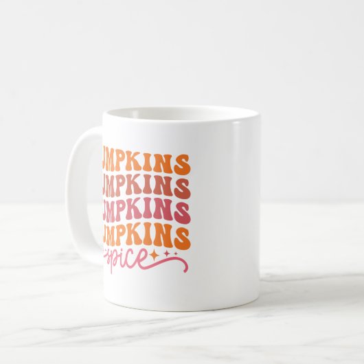 Pumpkins Pumpkins Pumpkins Pumpkins Gewürze Kaffeetasse (Vorderseite Links)