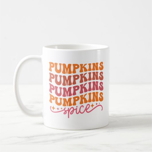 Pumpkins Pumpkins Pumpkins Pumpkins Gewürze Kaffeetasse (Links)