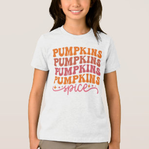 Pumpkins Pumpkins Pumpkins Pumpkins Gewürze Tri-Blend Shirt