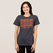 Pumpkins Pumpkins Pumpkins Pumpkins Gewürze Tri-Blend Shirt (Vorderseite voll)