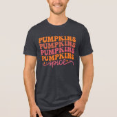 Pumpkins Pumpkins Pumpkins Pumpkins Gewürze Tri-Blend Shirt (Vorderseite)