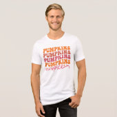 Pumpkins Pumpkins Pumpkins Pumpkins Gewürze Tri-Blend Shirt (Vorderseite voll)