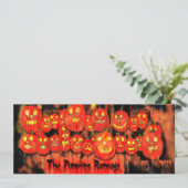 Pumpkins Rampage Halloween-Party Einladung (Stehend Vorderseite)