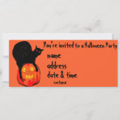 Pumpkins Rampage Halloween-Party Einladung (Rückseite)