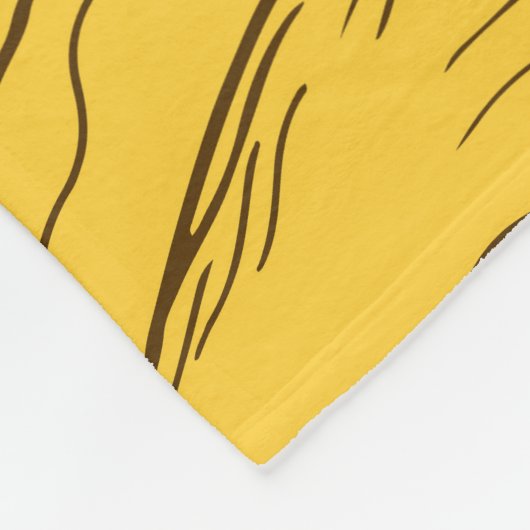 Pumpkins Retro Sketch: Erntedank Muster. Fleecedecke (Ecke)