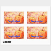 Pumpkins Rock Rechteckiger Aufkleber (Blatt)