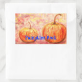 Pumpkins Rock Rechteckiger Aufkleber (Tasche)