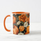 Pumpkins Rose Herbstliche Blume Tasse (Links)