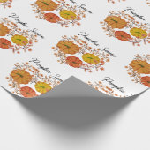 Pumpkins-Saison Geschenkpapier (Ecke)