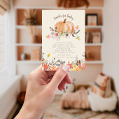 Pumpkins & Schnuller Fall Babydusche Buchungsanfra Begleitkarte