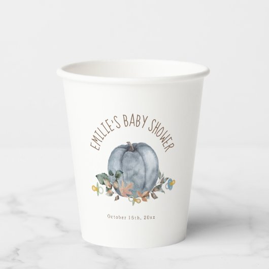 Pumpkins & Schnullers Kinderdusche Pappbecher (Vorderseite)