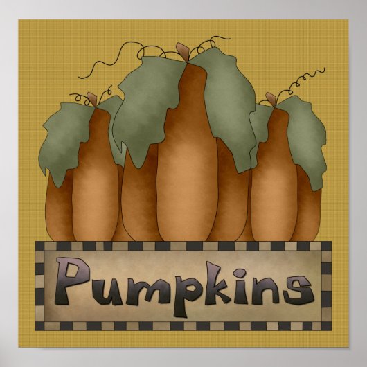 Pumpkins Signieren/Drucken Poster (Vorne)