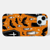 Pumpkins & Skulls Case-Mate iPhone Case (Rückseite (Horizontal))