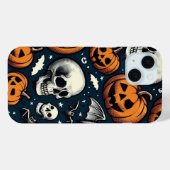 Pumpkins & Skulls Case-Mate iPhone Hülle (Rückseite (Horizontal))