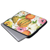 Pumpkins Sonnenblumen: Design des Aquarellmusters Laptopschutzhülle (Vorne Knopf)
