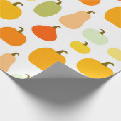 Pumpkins Sorten Muster Wrapping Paper Geschenkpapier (Ecke)
