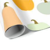 Pumpkins Sorten Muster Wrapping Paper Geschenkpapier (Rolleneckpunkt)