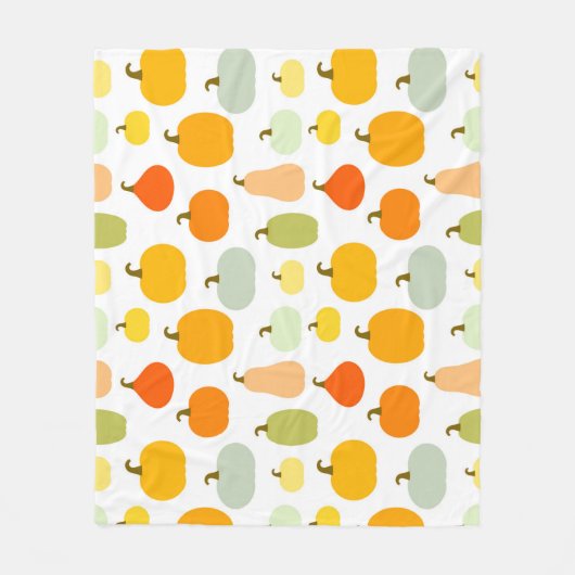 Pumpkins-Sortenmuster Fleecedecke (Vorderseite)