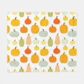 Pumpkins-Sortenmuster Fleecedecke (Vorderseite (Horizontal))