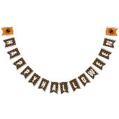 Pumpkins & Spiders Happy Halloween Wimpelkette (Alle)