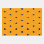 Pumpkins Spinnen und Spinnennetz personalisierte W Geschenkpapier Set (Vorderseite 3)
