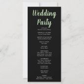 Pumpkins & Sunflowers Fall Black Wedding Program (Rückseite)