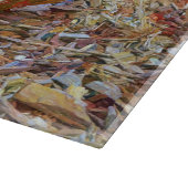 Pumpkins Thanksgiving Art Glass Cutting Board Schneidebrett (Ecke)