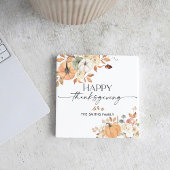 Pumpkins Thanksgiving Dinner Square Paper Coaster Rechteckiger Pappuntersetzer