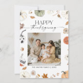 Pumpkins Thanksgiving Flat Holiday Card Feiertagskarte (Vorderseite)