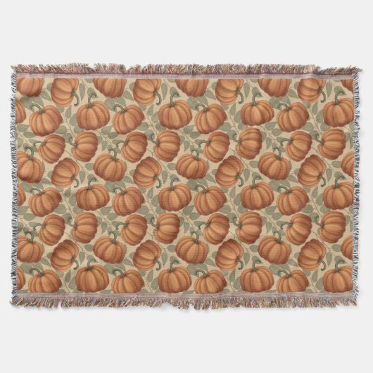 Pumpkins Throw Blanket Decke (Vorderseite)