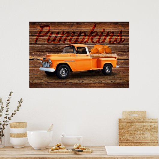 Pumpkins Truck, Poster (Küche)