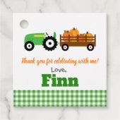 Pumpkins Truck Pumpkin Patch - Grüner Traktor Geschenkanhänger (Vorderseite)
