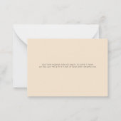 Pumpkins und Blätter Budget Hochzeit im Herbst Dan Mitteilungskarte (Rückseite)